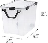IRIS USA WEATHERPRO Weathertight Plastic Storage Box