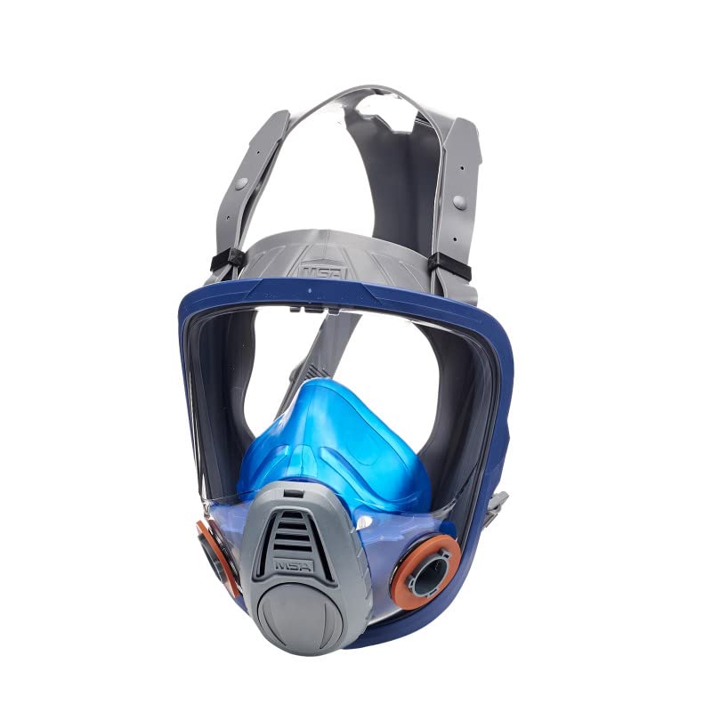 MSA 10028995 Advantage 3200 Series Full-Facepiece Respirator - Size: Medium, Harness Style: Rubber, Twin-Port