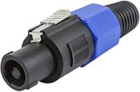 Monoprice Pro Audio Cable - 4-Pole NL4 Female Speaker Twist Connector