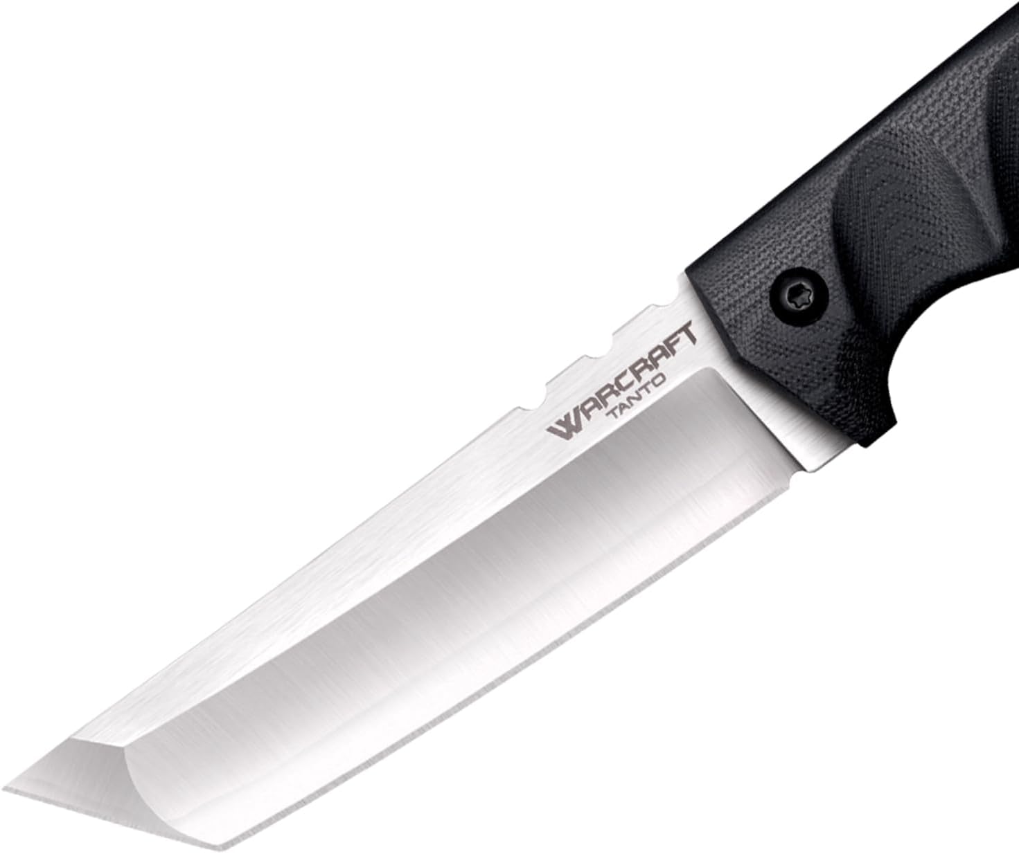 COLD STEEL Warcraft San Mai III Tanto Fixed Blade Knife with G-10 Handle and Secure-Ex Sheath