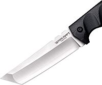COLD STEEL Warcraft San Mai III Tanto Fixed Blade Knife with G-10 Handle and Secure-Ex Sheath