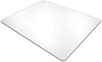 FLOORTEX Polycarbonate Rectangular Chair Mat for High/Thick Pile Carpets