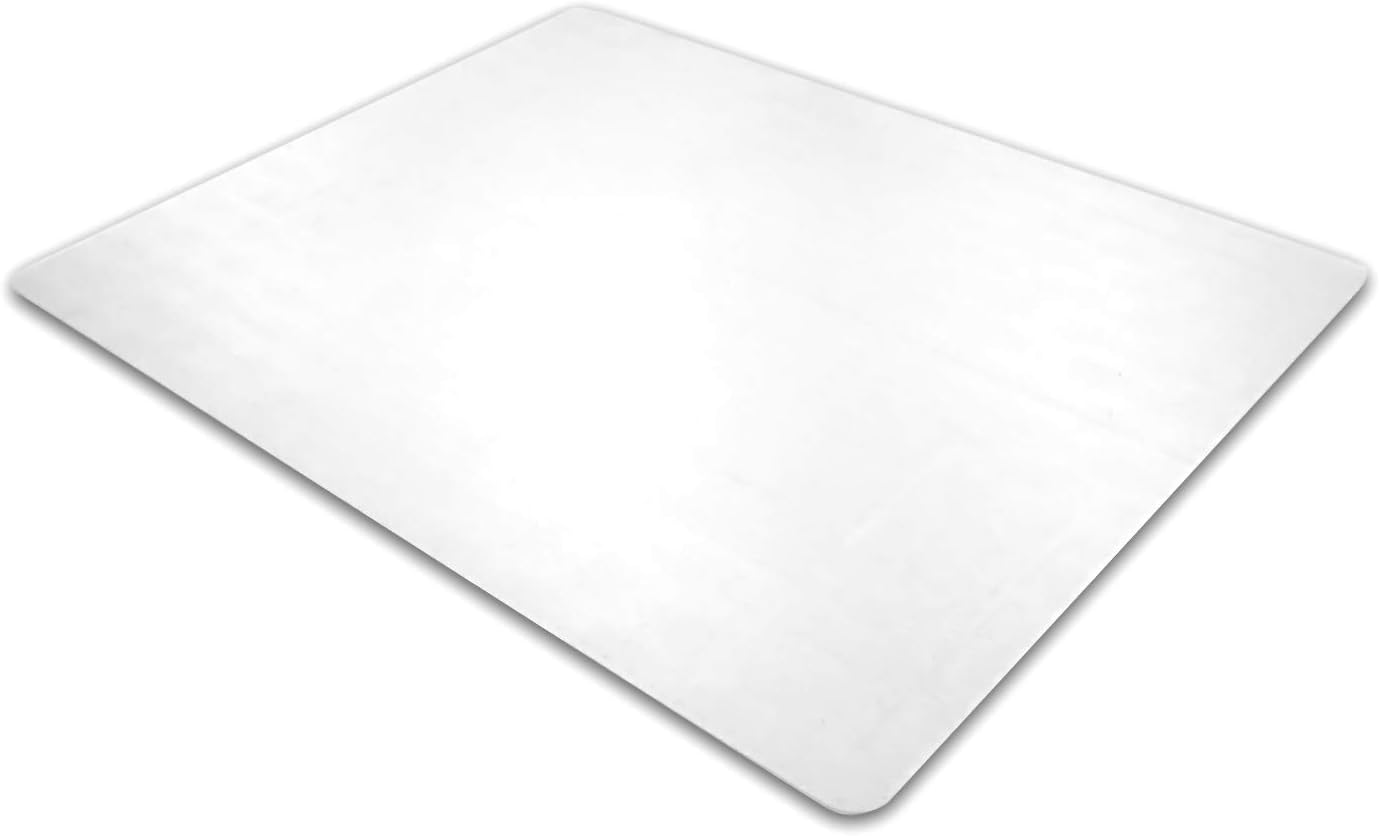 FLOORTEX Polycarbonate Rectangular Chair Mat for High/Thick Pile Carpets