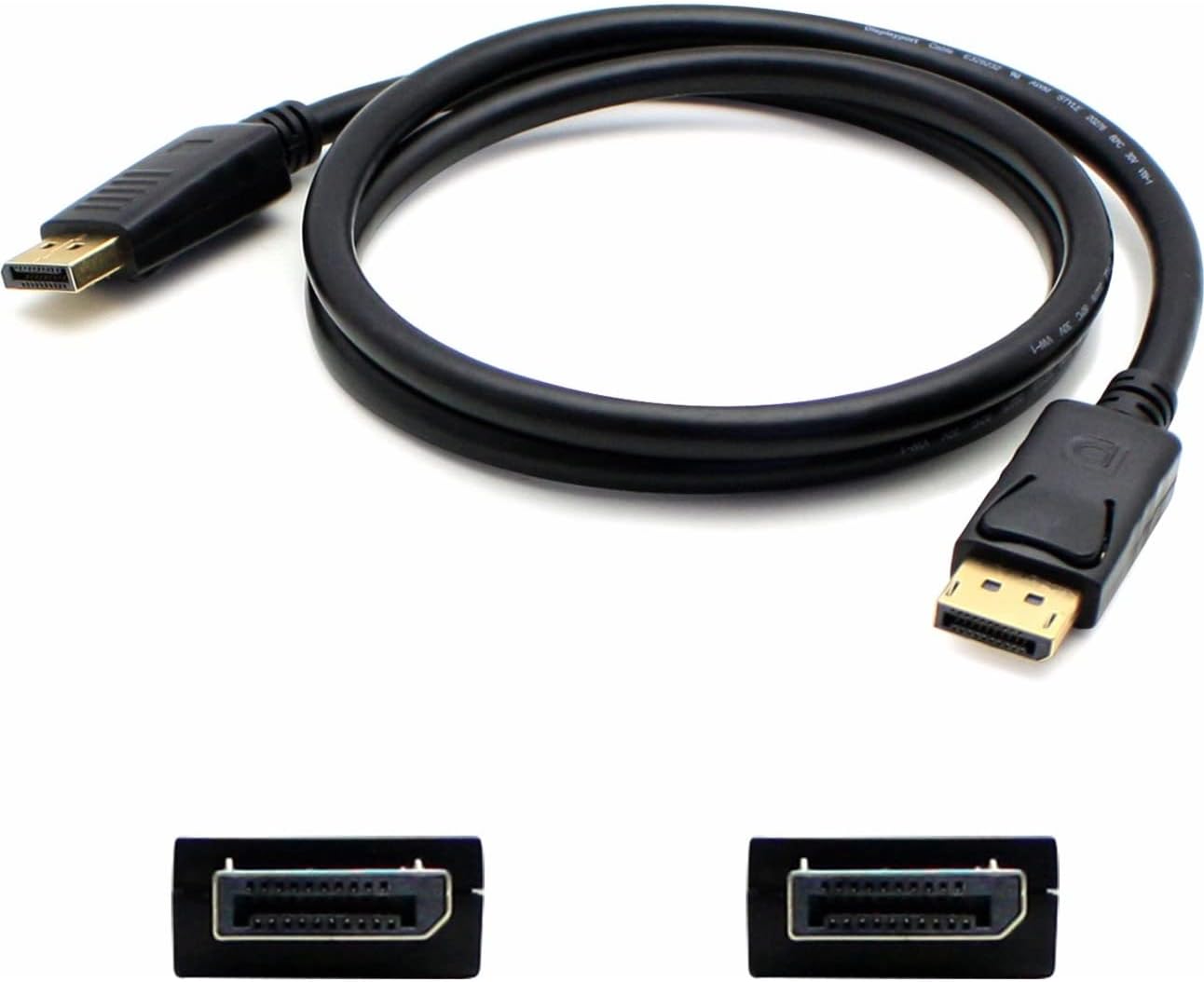 AddOn 6ft HP VN567AA Compatible DisplayPort 1.2 Male to DisplayPort 1.2 Male Black Cable for Resolution Up to 2560x1600