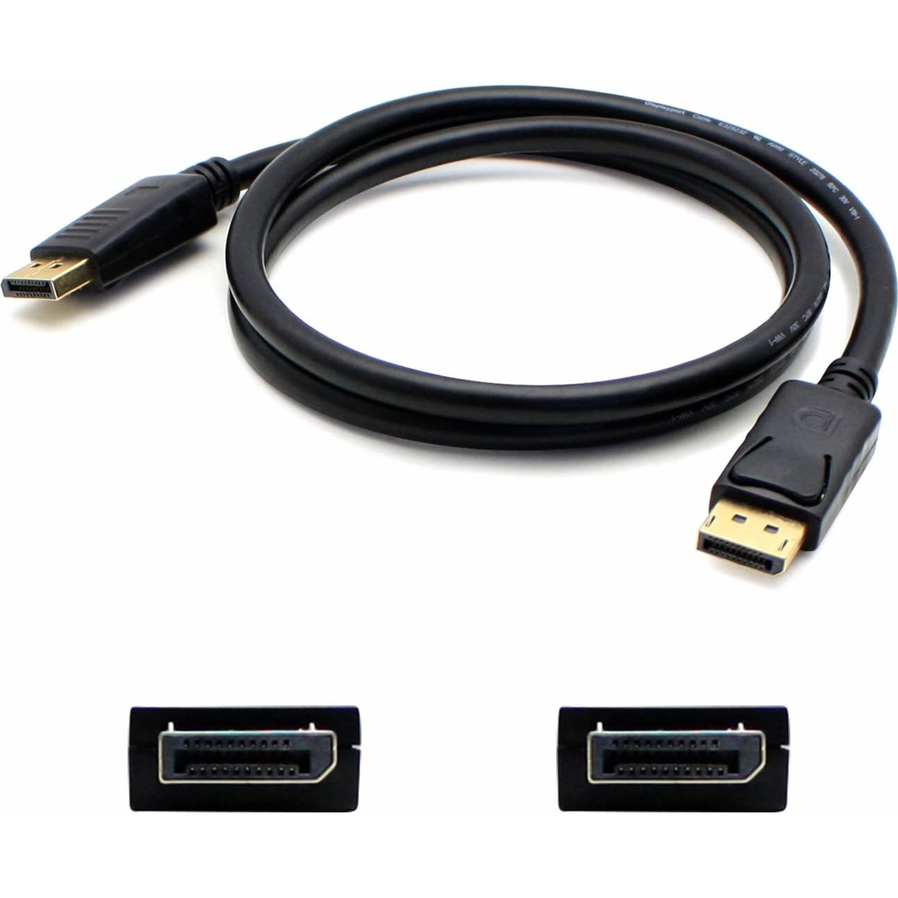 AddOn 6ft HP VN567AA Compatible DisplayPort 1.2 Male to DisplayPort 1.2 Male Black Cable for Resolution Up to 2560x1600