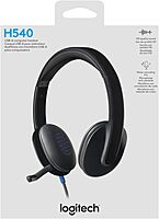 Logitech High-performance USB Headset H540 for Windows and Mac, Skype Certified
