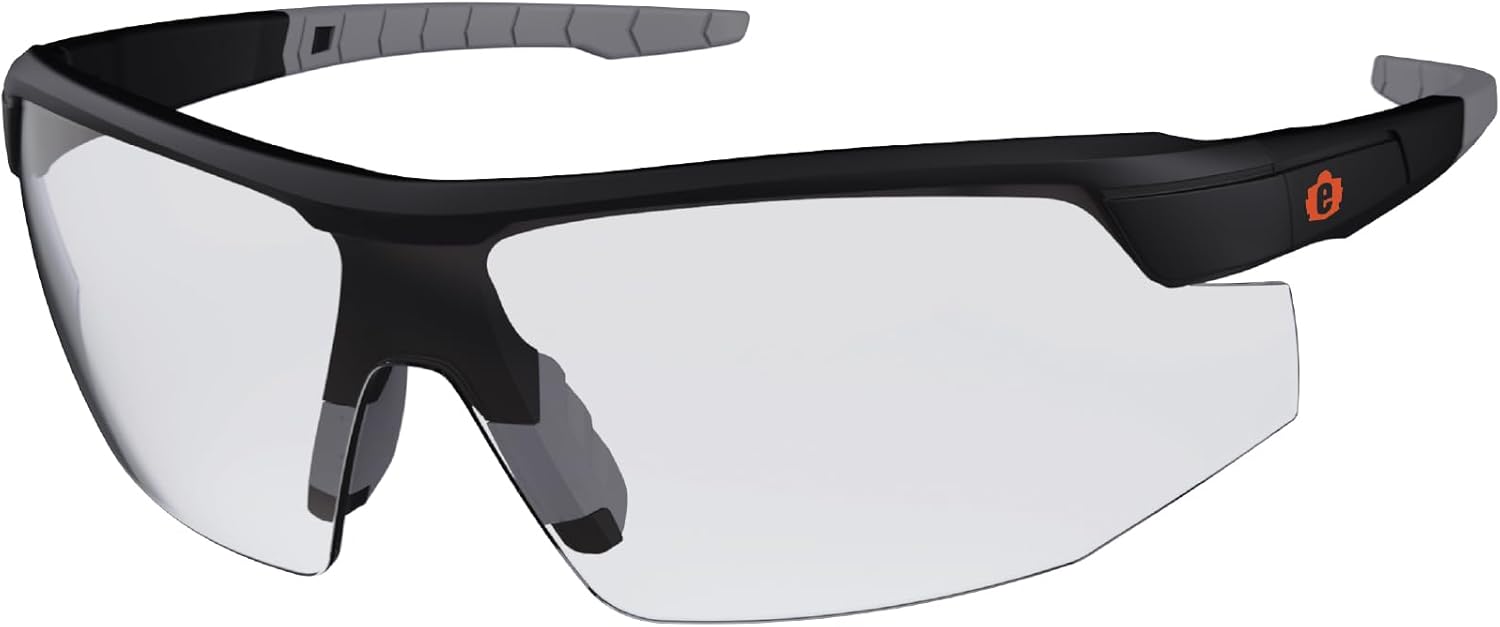 Ergodyne Skullerz SKOLL Anti-Fog Safety Glasses, Matte Black Frame