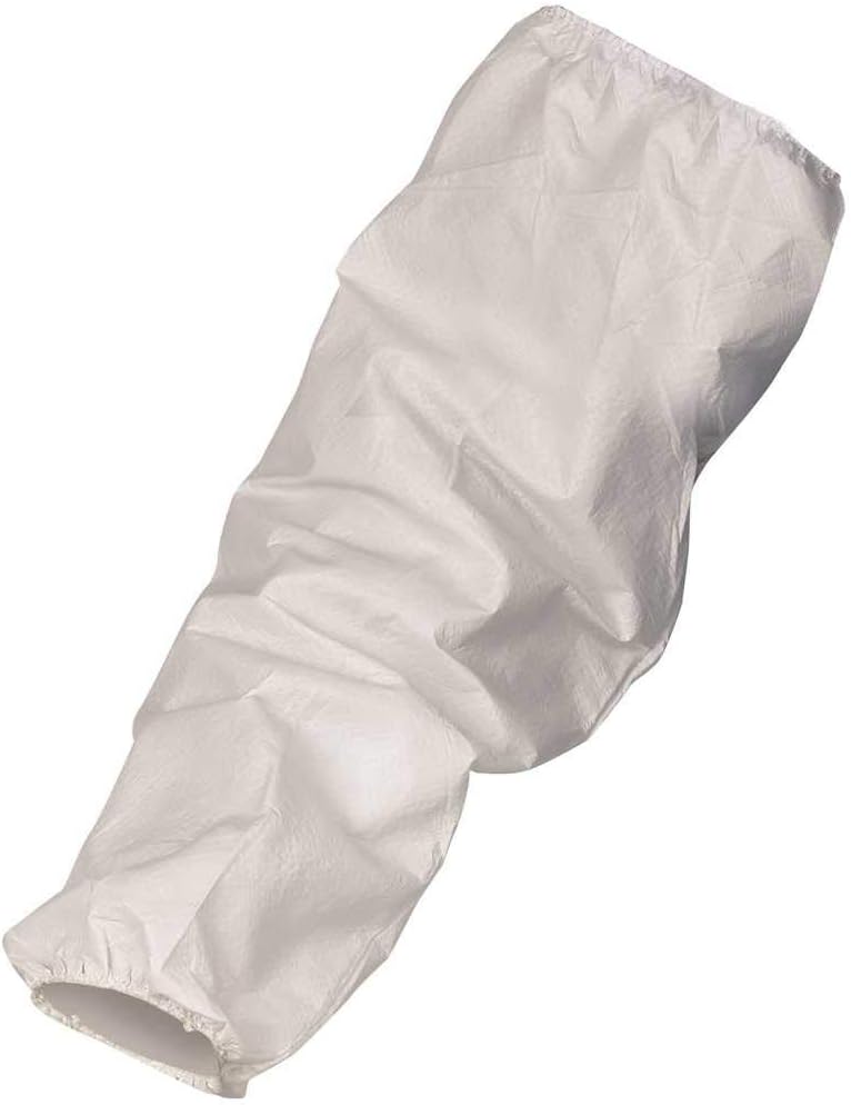 Kimberly-Clark Kleenguard A40 White Chemical-Resistant Arm Sleeve - 18 in Length - 44480 [PRICE is per EACH]