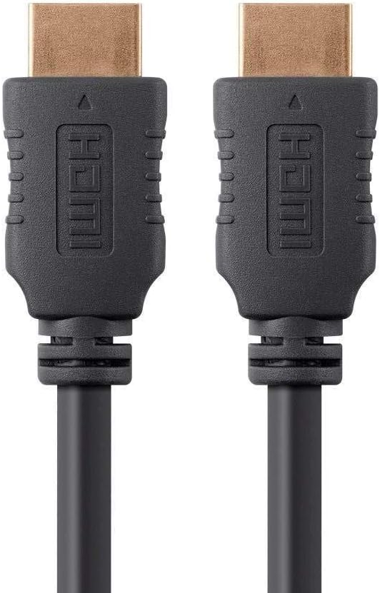 Monoprice 4K High Speed HDMI Cable - HDMI 2.0, 4K@60Hz, HDR, HDR10, Dolby Vision, 18Gbps, YUV 4:4:4, 28AWG - 4 Feet, Black