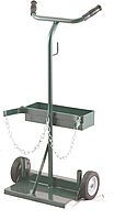 Harper Trucks 140-71 Deluxe Welding Cylinder Hand Truck, 39-Inch High x 19-Inch Wide with 6" x 1.5" Solid Rubber Wheels