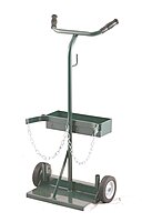 Harper Trucks 140-71 Deluxe Welding Cylinder Hand Truck, 39-Inch High x 19-Inch Wide with 6" x 1.5" Solid Rubber Wheels