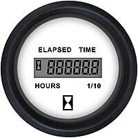 FARIA BEEDE 12913 Euro Digital Hourmeter (12-32 VDC) - 2" White