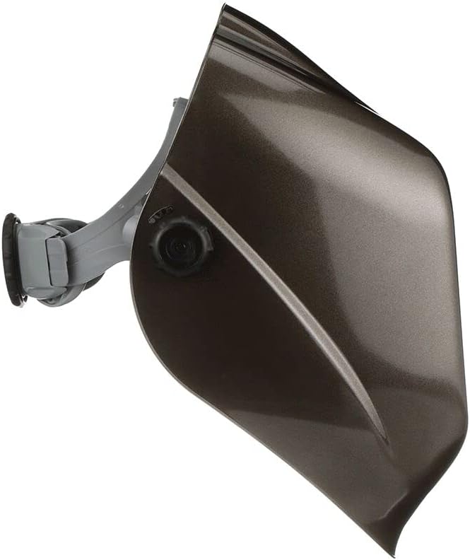 Welding Helmet: Black, Thermoplastic, Shade 10, Ratchet Adjustment
