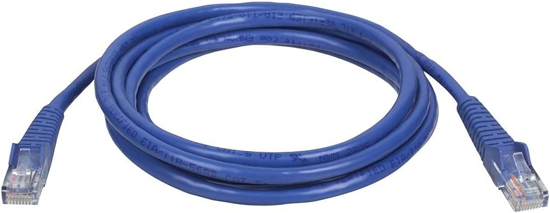 Tripp Lite Cat5e 350MHz Snagless Molded Patch Cable (RJ45 M/M) - Blue, 10-ft.(N001-010-BL)