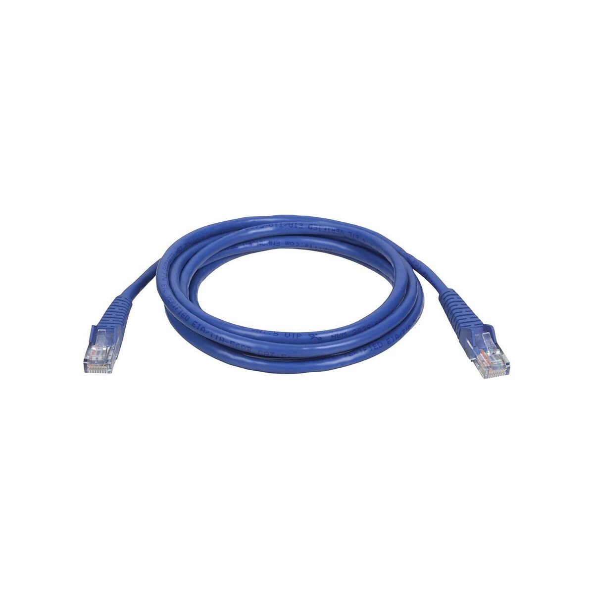 Tripp Lite Cat5e 350MHz Snagless Molded Patch Cable (RJ45 M/M) - Blue, 10-ft.(N001-010-BL)