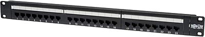 Tripp Lite 24-Port 1U Rackmount Cat6 110 Patch Panel 568B, RJ45 Ethernet(N252-024) 24 Port