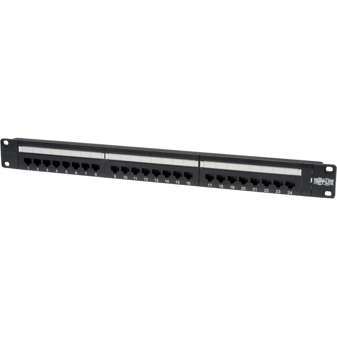 Tripp Lite 24-Port 1U Rackmount Cat6 110 Patch Panel 568B, RJ45 Ethernet(N252-024) 24 Port