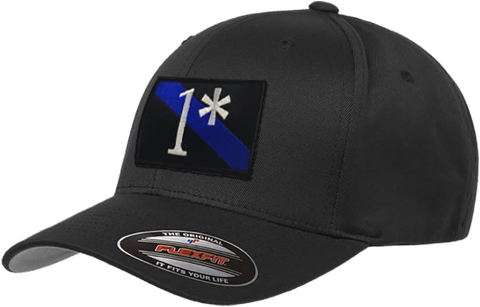THIN BLUE LINE USA Flexfit American Flag Baseball Cap