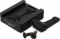 WARNE 7955M ARCA Rail Adapter, Atlas®, Toolless, Aluminum, Fits Atlas Bipods, Black