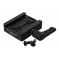 WARNE 7955M ARCA Rail Adapter, Atlas®, Toolless, Aluminum, Fits Atlas Bipods, Black