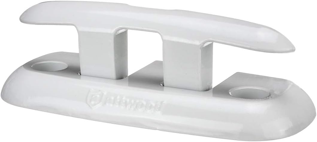 Attwood 12048-4 Low-Profile Aluminum Fold-Down 8-Inch Marine Dock Cleat
