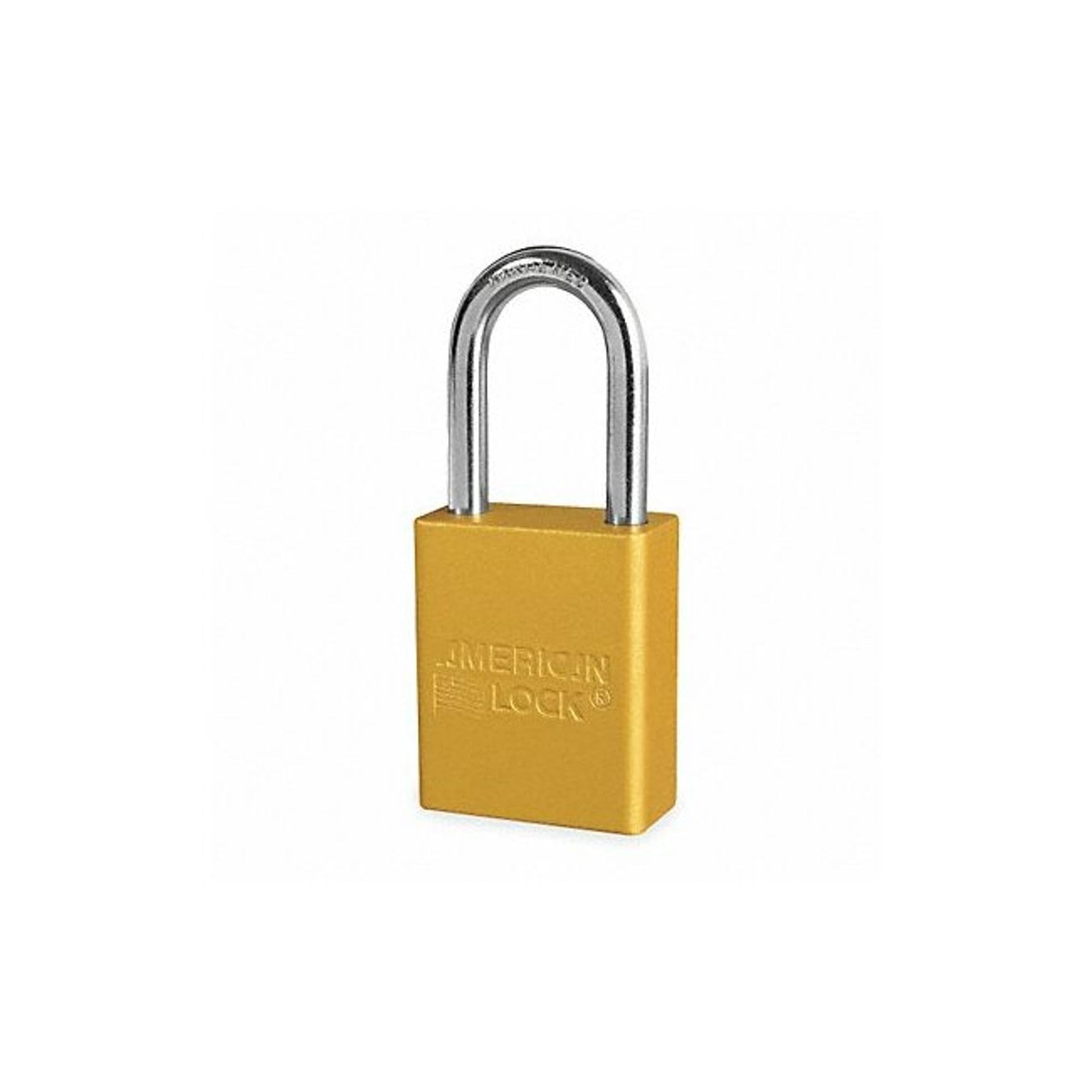 American Lock-A1106YLW Lockout Padlock, KD, Yellow, 1/4 in. Dia.