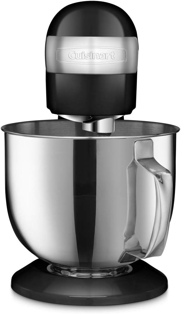Cuisinart Stand Mixer, 12 Speed, 5.5 Quart Stainless Steel Bowl, Chef’s Whisk, Mixing Paddle, Dough Hook, Splash Guard