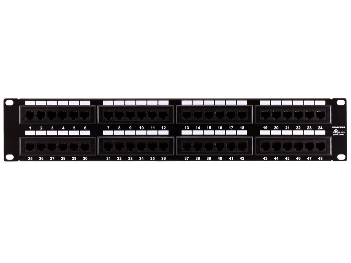 Monoprice Cat6 110-Type Patch Panel (568A/B Compatible)