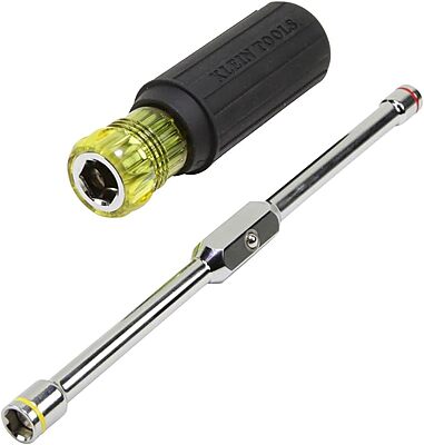Klein Tools 65064 Hex Head 2-in-1 Nut Driver, 1/4-Inch and 5/16-Inch