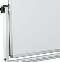 Flash Furniture HERCULES Series 53"W x 62.5"H Double-Sided Mobile White Board with Pen Tray