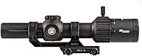SIG SAUER Tango-MSR LPVO 1-6x24mm Waterproof Fogproof Rugged Tactical Hunting Rifle Scope | Second Focal Plane/SFP/F2 | Includes Alpha-MSR Aluminum Mount, Flip-Back Lens Covers Black
