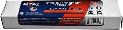 12 PC SLOTTED & PHILLIPS- BIT SET