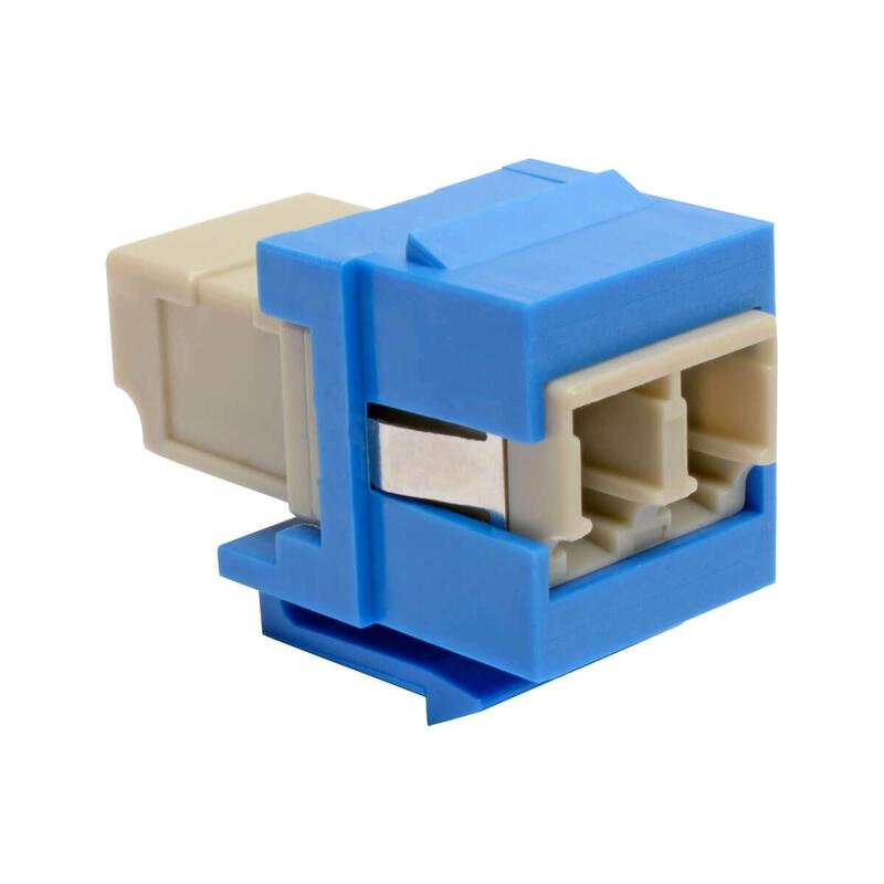 Tripp Lite Duplex Multimode Fiber Coupler, Keystone Jack, LC to LC