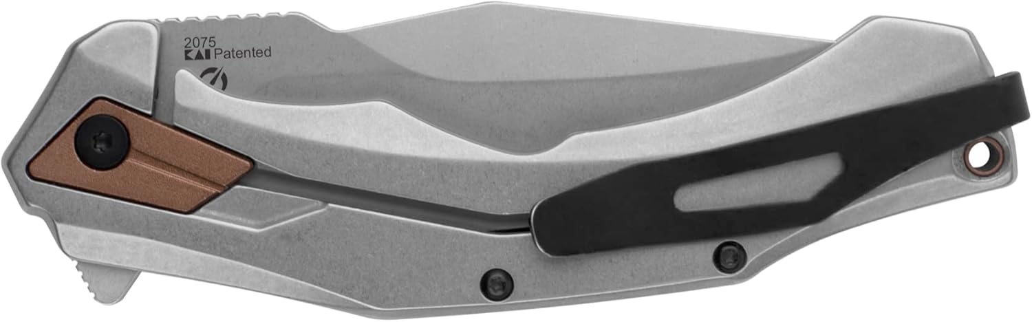 Kershaw Payout Folding Pocket Knife, 3.5 Inch Blade with SpeedSafe Assisted Opening, Frame Lock (2075), Steel