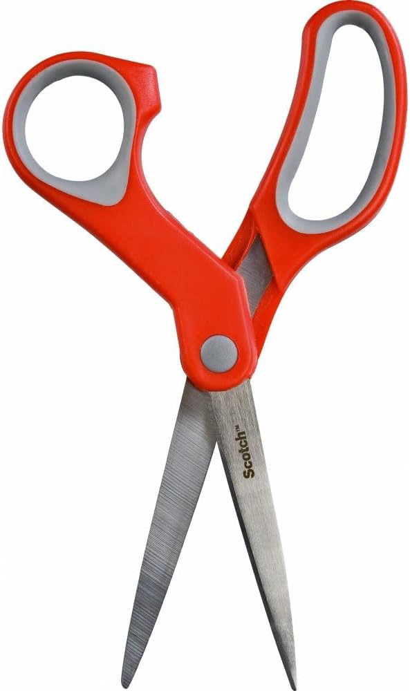 Scotch 8" Home & Office Scissors, Great for General Purpose Use (1408) 8-Inches