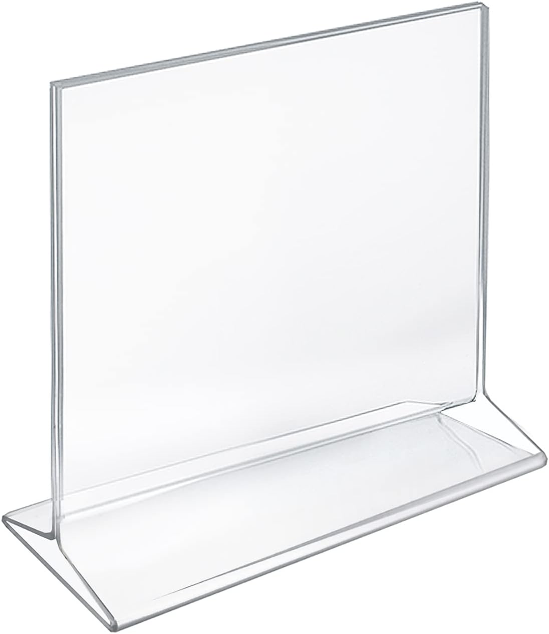 Azar Displays Top-Load Acrylic Sign Holders, Clear, Pack of 10