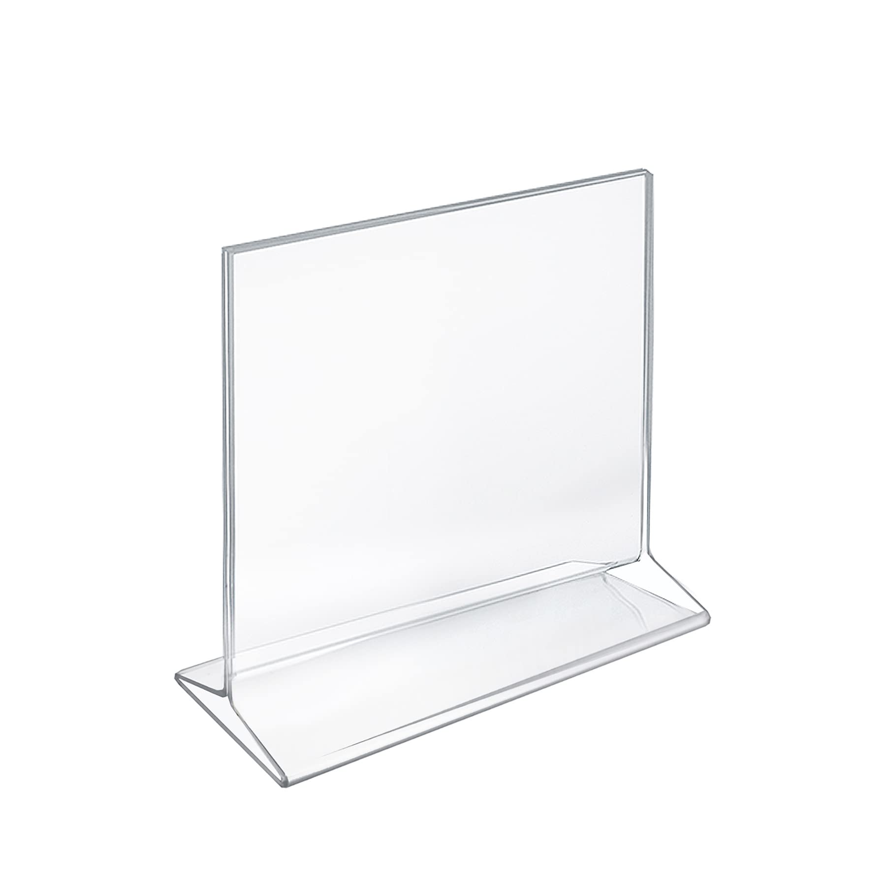Azar Displays Top-Load Acrylic Sign Holders, Clear, Pack of 10