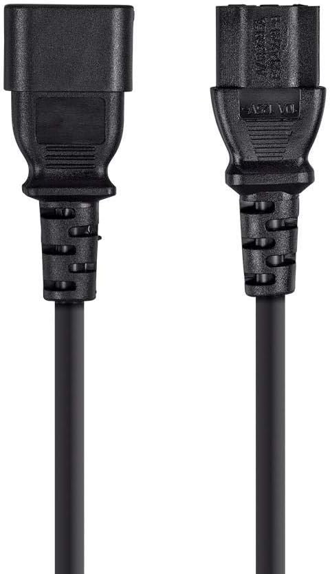 MONOPRICE IEC 60320 C14 to C13 3-Prong Power Extension Cord 125V