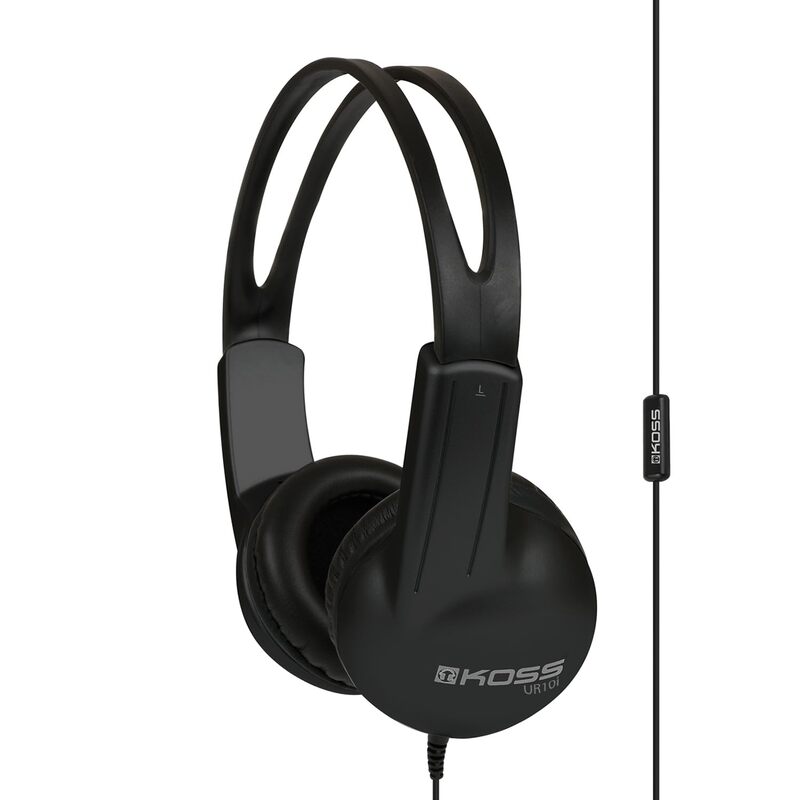 Koss UR10i Lightweight Wired Headphone, Black