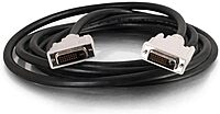 C2G Legrand DVI-D to DVI-D Video Cable, Male to Male Dual Link Digital Video Cable, Black Computer Cable, 2 Meter (6.6 Foot) Monitor Cable, 1 Count, C2G 26911 2 Meters/6.56 Feet