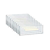 AZAR DISPLAYS Clear Acrylic Self Adhesive Wall Sign Holder Frames - Pack of 10