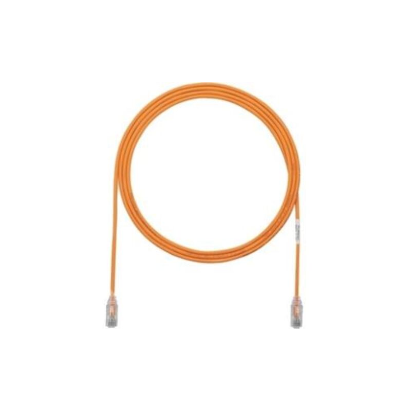 Panduit UTP28SP10OR Cat6 28 AWG Small Diameter Network Modular Patch Cable / Cord, 10 Ft Orange