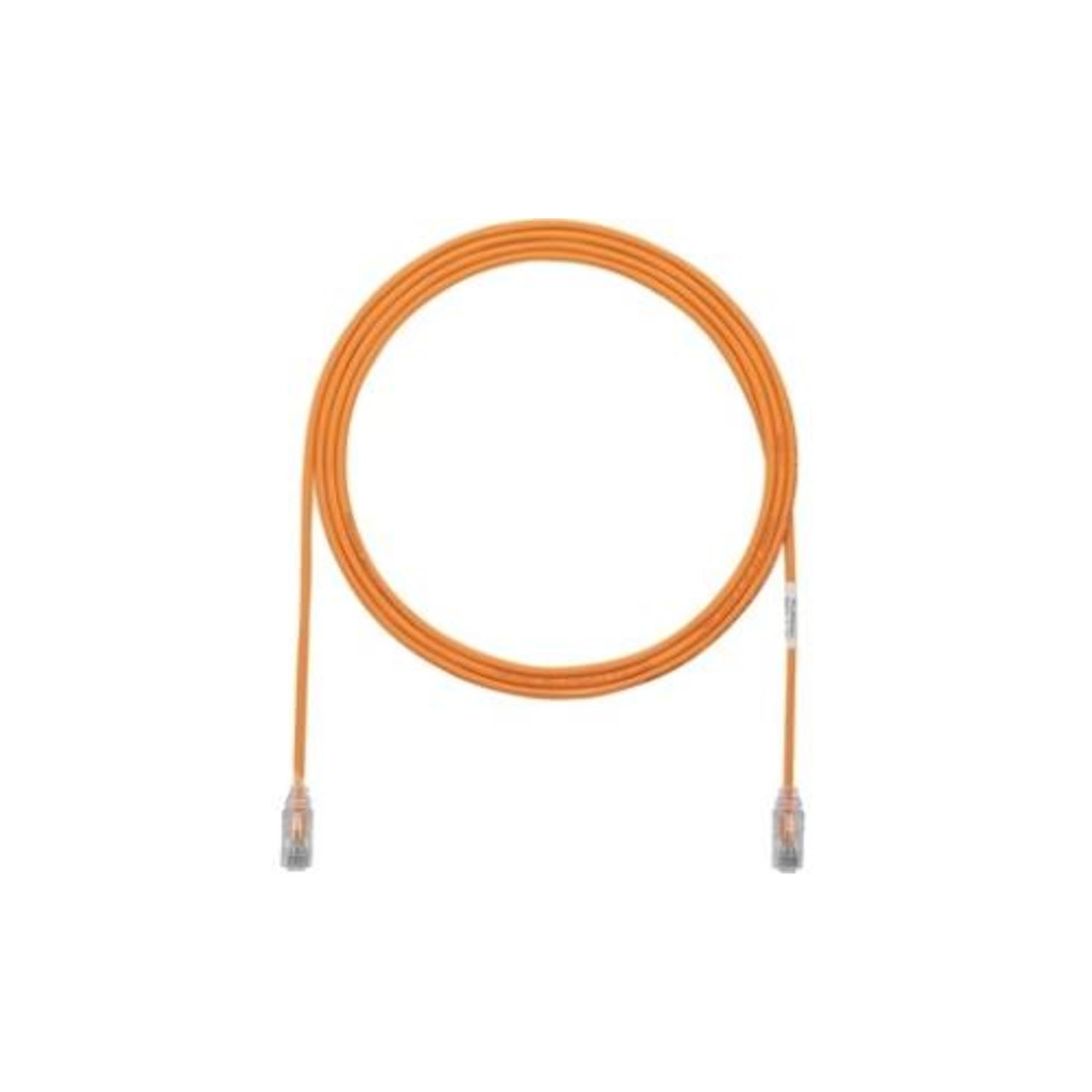 Panduit UTP28SP10OR Cat6 28 AWG Small Diameter Network Modular Patch Cable / Cord, 10 Ft Orange