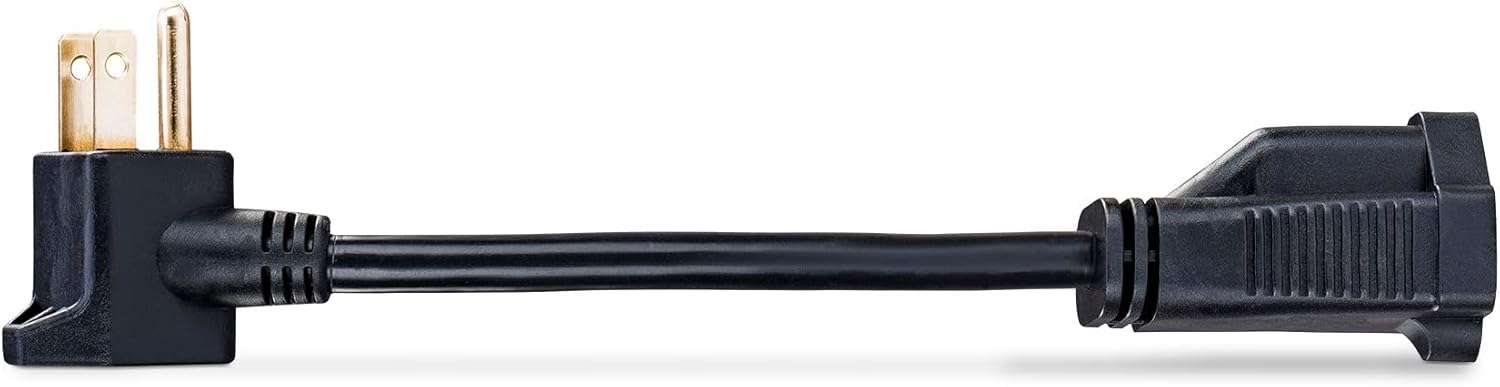 CyberPower GC201 - Power extension cable - NEMA 5-15, NEMA 5-15P (R) to NEMA 5-15 (F) - AC 125 V - 13 A - 6 in - black