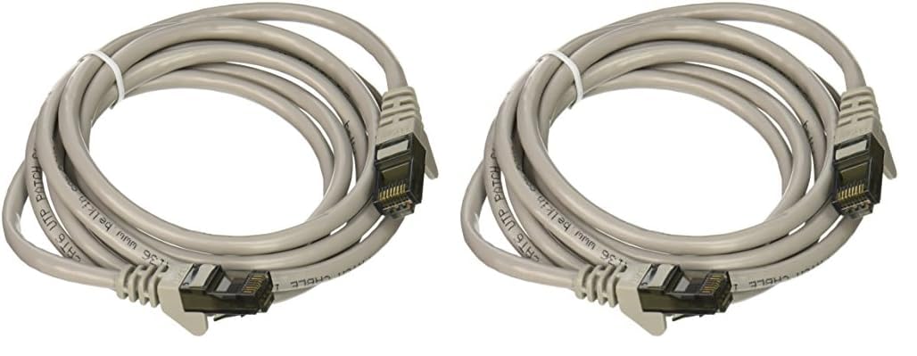 Belkin 6ft Cable CAT6 Patch 4PR-RJ45 M/M Snagless (A3L980-06-S) (Pack of 2) 1 Count (Pack of 2)