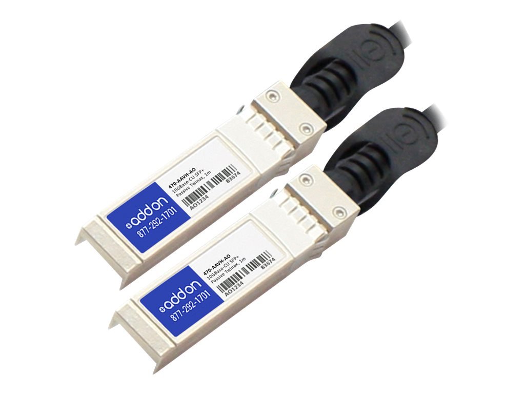 Add On Compatible with 470-Aavh TAA Compliant 10Gbase-Cu SFP+ to SFP+ Direct Attach Cable (Passive Twinax, 1M)