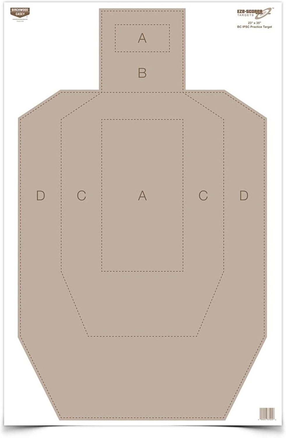 Birchwood Casey 23" x 35" Eze-Scorer IPSC Practice Paper Targets