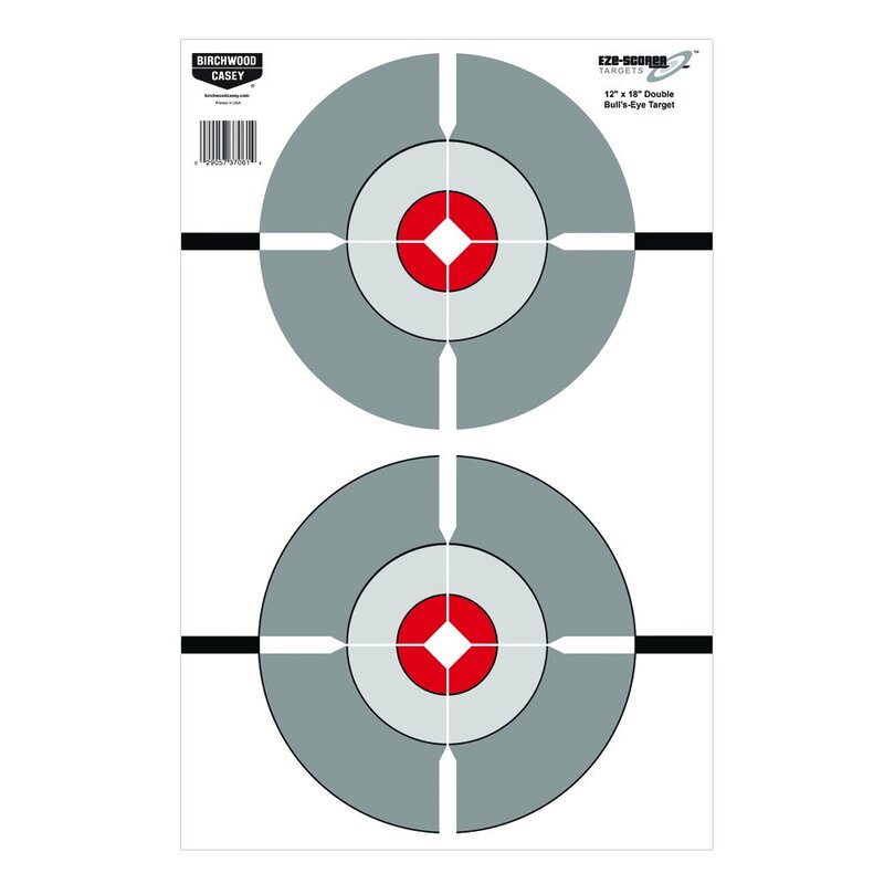 Birchwood Casey Eze-Scorer Double Bull's-Eye Paper Targets