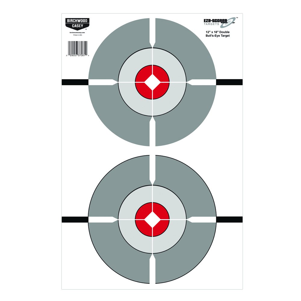 Birchwood Casey Eze-Scorer Double Bull's-Eye Paper Targets