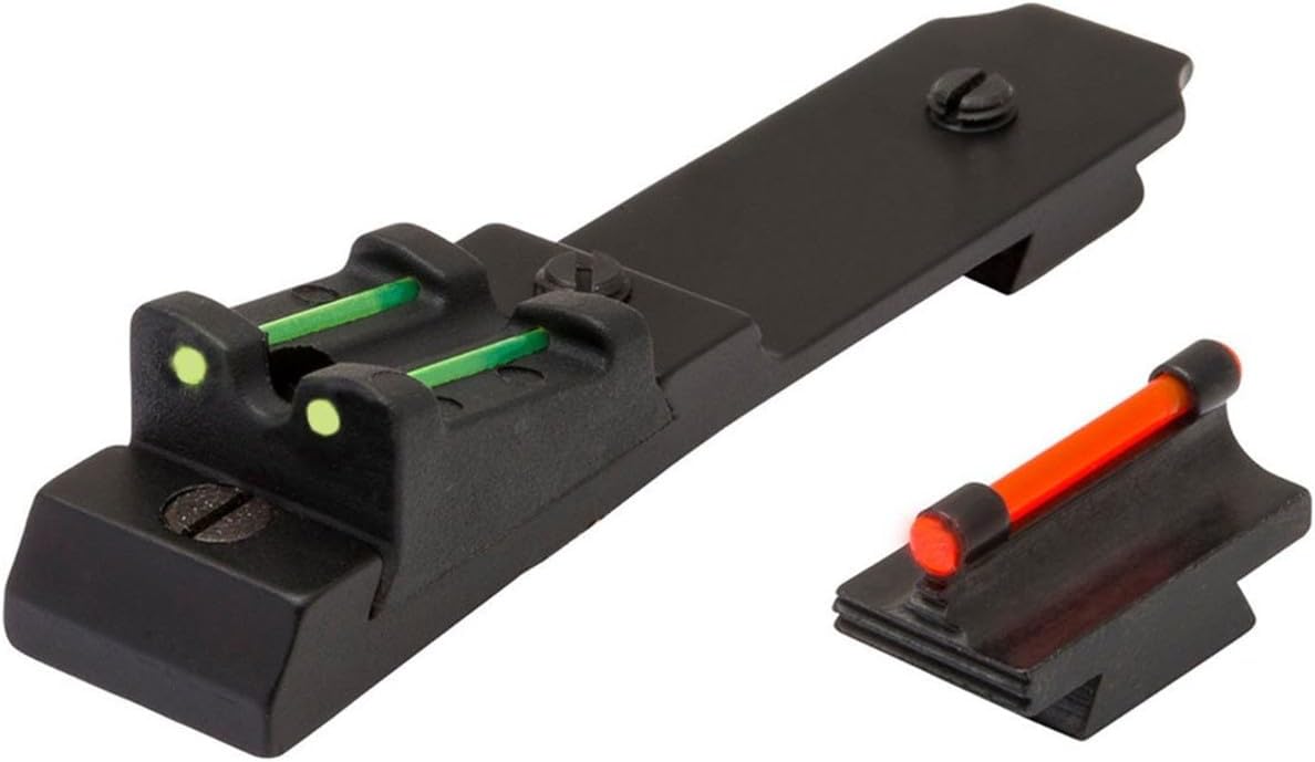TRUGLO Replacement 3-Dot Red Front & Green Rear Adjustable Lever Action Fiber-Optic Sight Set